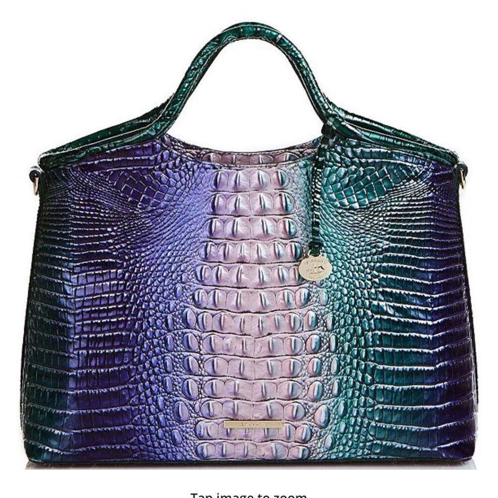 NWT BRAHMIN Ombre Melbourne Collection Elaine Enchant Satchel Bag